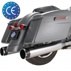 Touring Silencieux MK45® Euro 4 Chrome/Black par S&S Cycle®