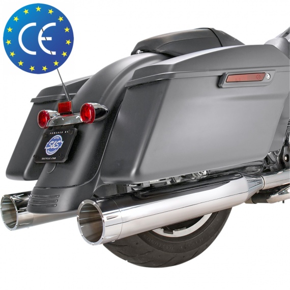 Touring Silencieux MK45® Euro 4 Tracer Chrome par S&S Cycle®