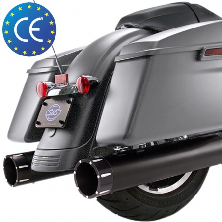 Touring Silencieux MK45® Euro 4 Tracer Black par S&S Cycle®