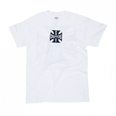 T-Shirt Croix de Malte Noire/Blanc by West Coast Choppers®