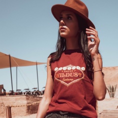 T-shirt femme motarde Vegas Wildust Sisters