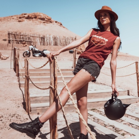 T-shirt femme motarde Vegas Wildust Sisters
