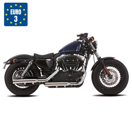 silencieux-chrome-homologue-norme-ce-euro3-harley-forty-eight-